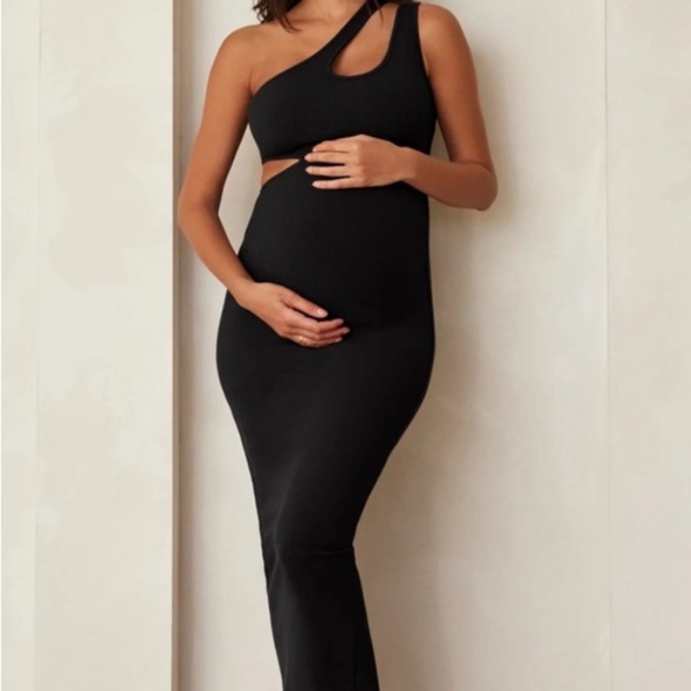 BUMPSUIT cut out body com maxi dress